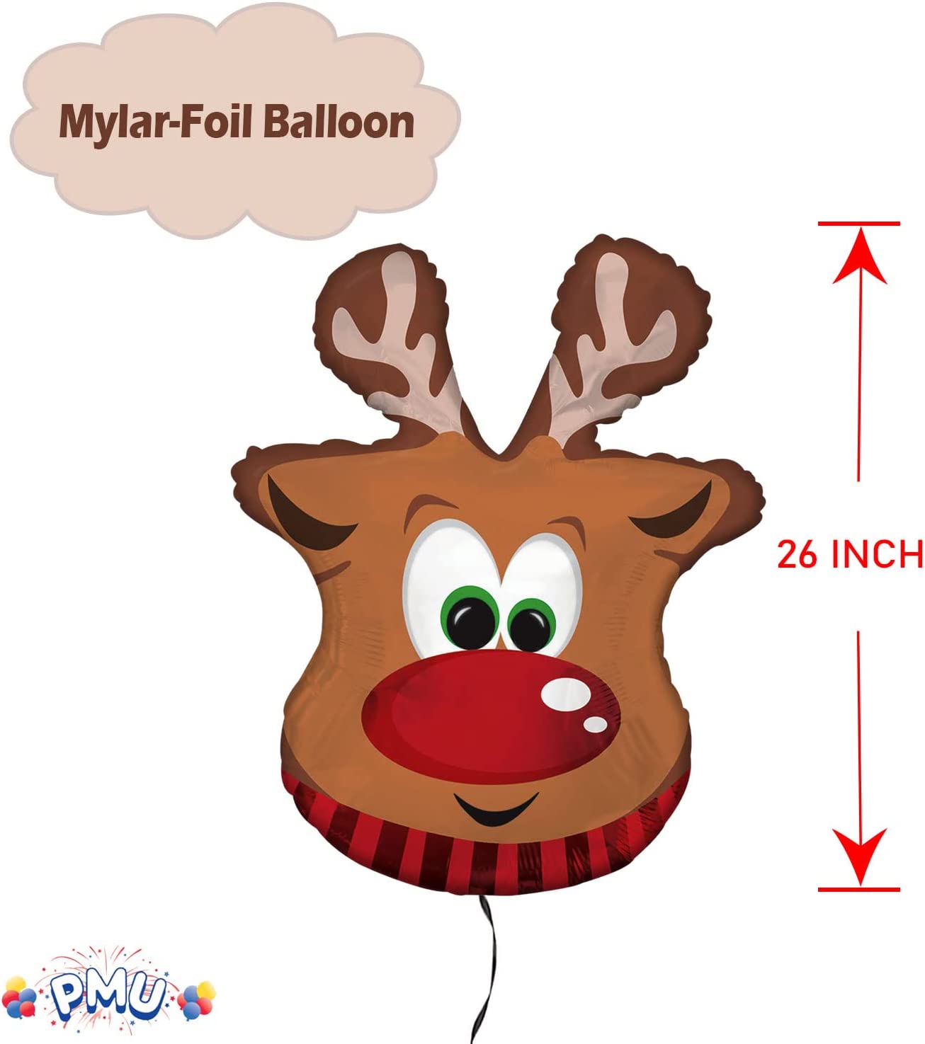 PMU Christmas Mylar-Foil Balloons