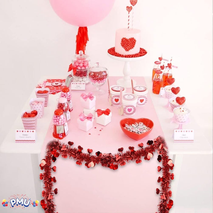 PMU Jack-O-Lanter Halloween Party Decoration and Valentine’s Day Tinsel Garland