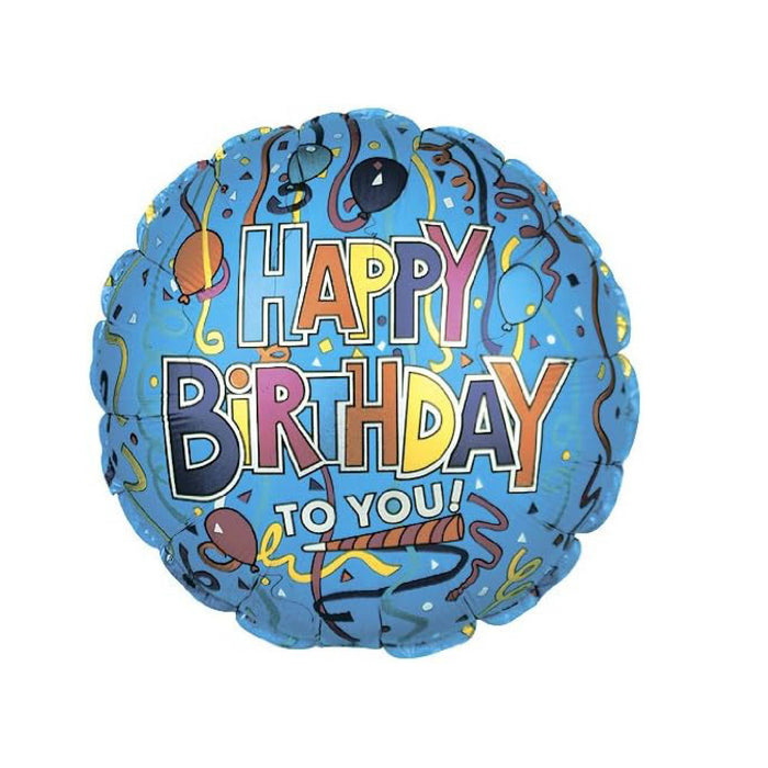 PMU Happy Birthday Mylar Foil Balloon