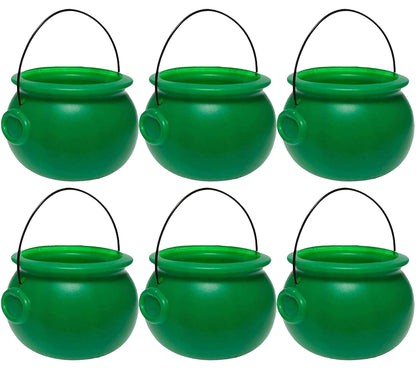 PMU Halloween Cauldron - Blow Mold Plastic Party Accessory - Candy Holder for Kids - Halloween Party Favors & Supplies - 8 Inch