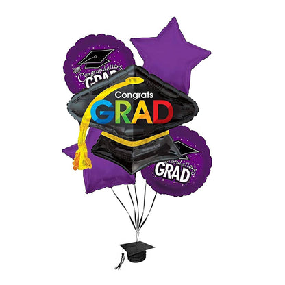 PMU Graduation "Congrats Grad" Foil Balloon Bouquet