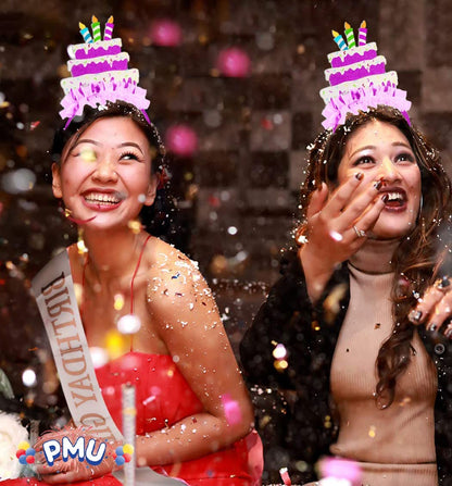 PMU Happy Birthday Headband Party Accessory