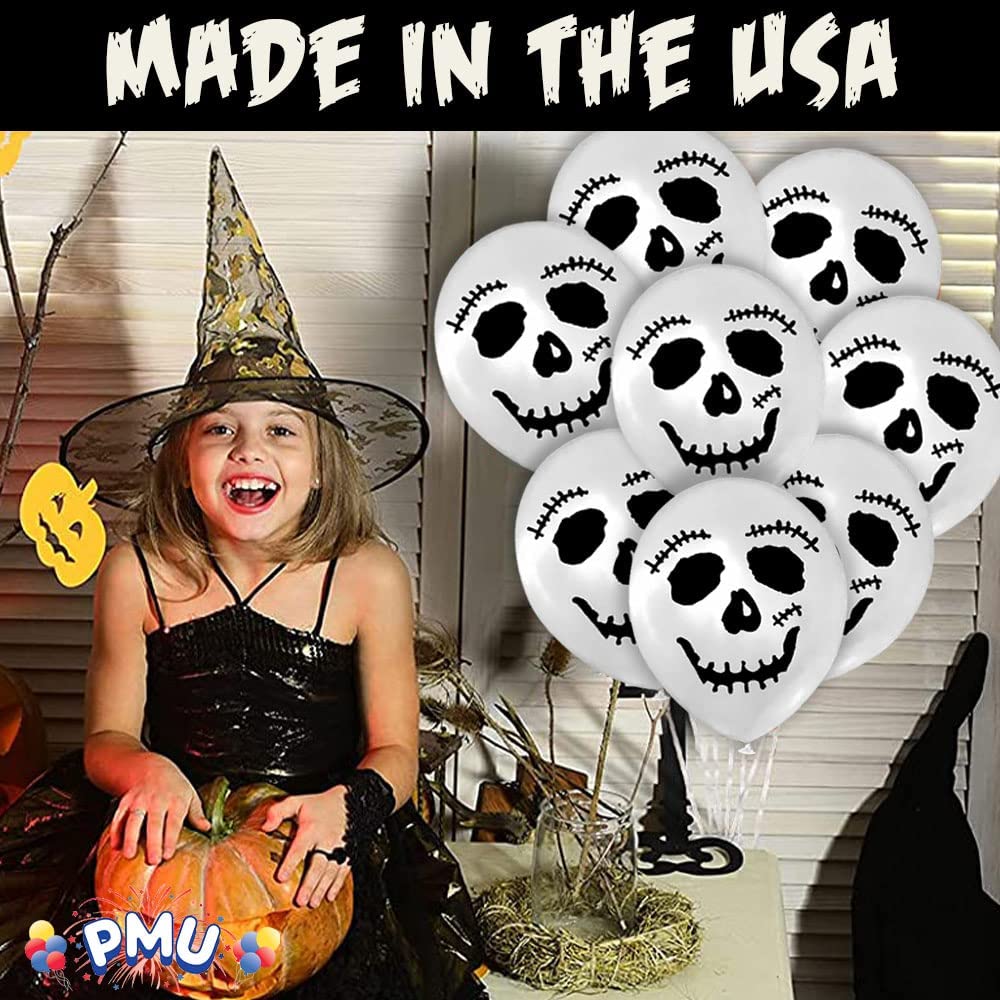 PMU Halloween Fun Faces Trio Balloons - Small Latex Balloons for Halloween Theme Parties, Trick-or-Treat & Party Favors Supplies - 12 Inch