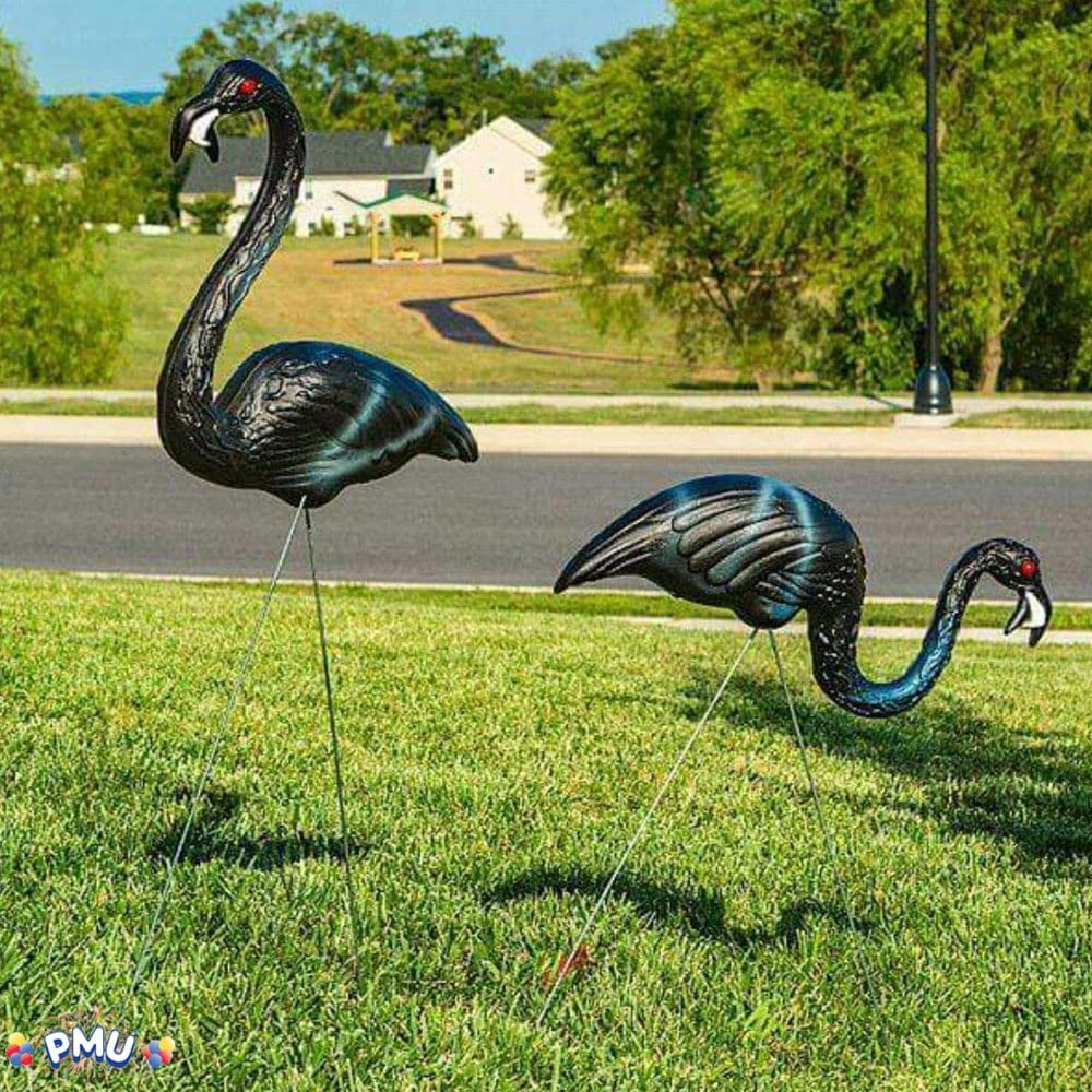 PMU Luau Paradise Lawn Flamingo Decor - Large Flamingo for Lawn & Yard Ornaments - Perfect Outdoor Decor for Luau Tropical Party, Home, Yard, Lawn