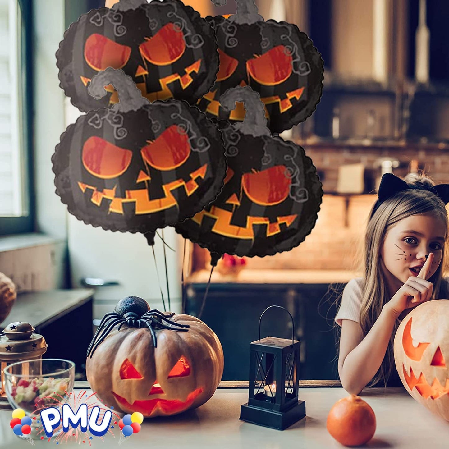 PMU Halloween Balloons Mylar-Foil