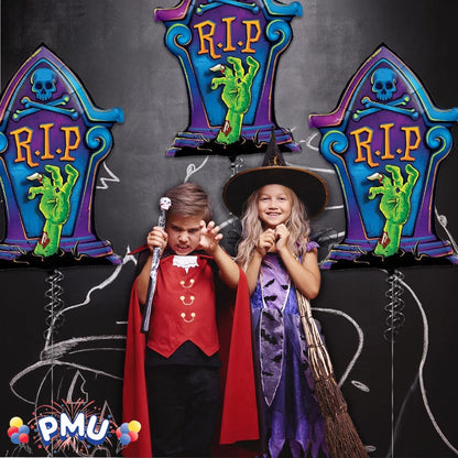 PMU Halloween Balloons Mylar-Foil