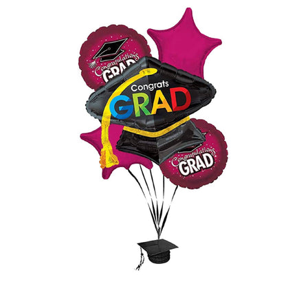 PMU Graduation "Congrats Grad" Foil Balloon Bouquet