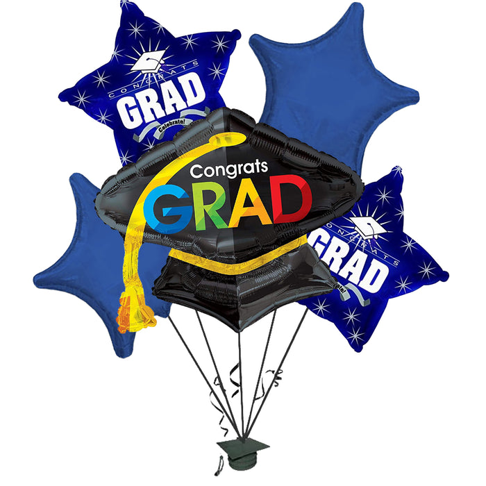 PMU Graduation "Congrats Grad" Foil Balloon Bouquet