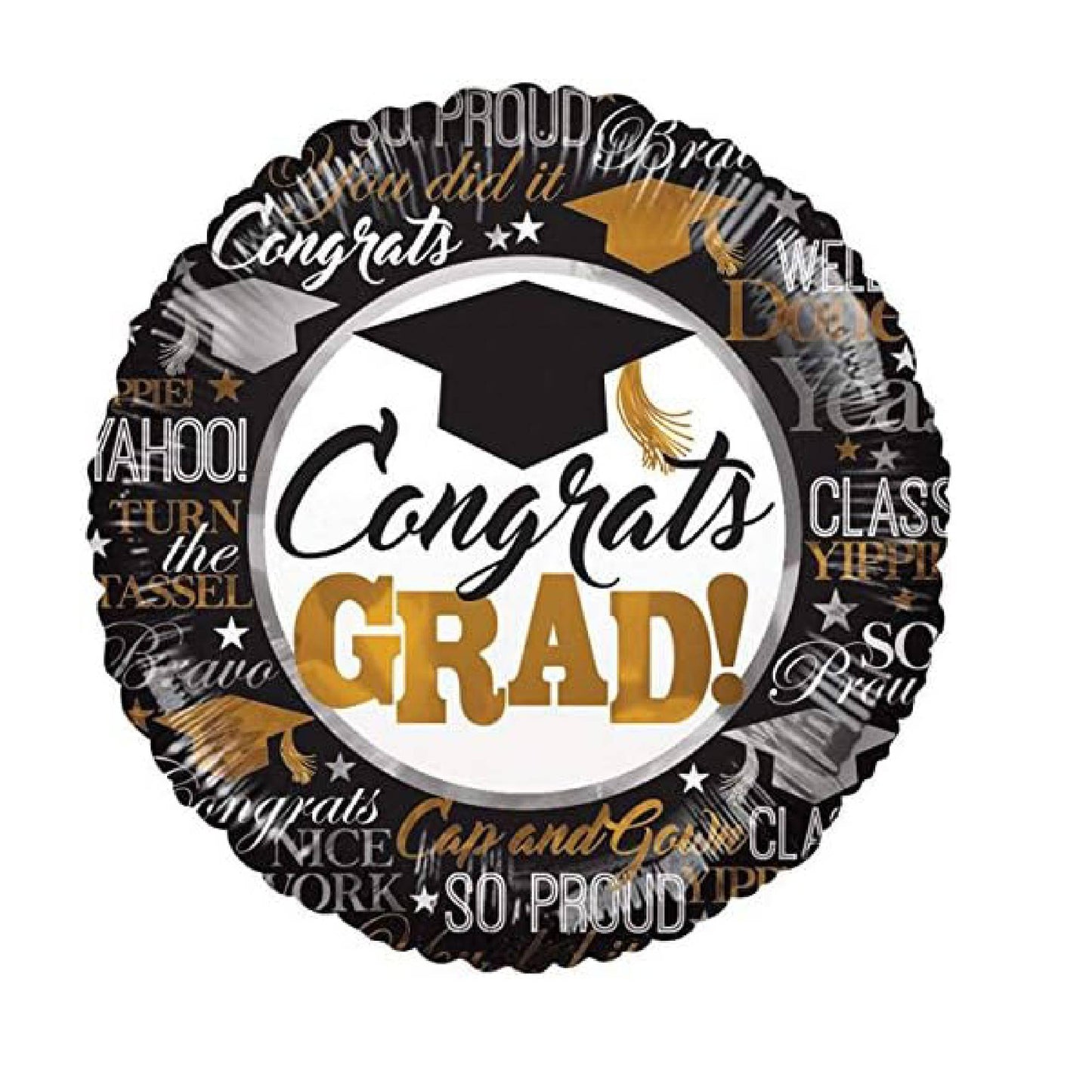 PMU Graduation 18in Mylar Balloon Graduation Decoration Mylar Balloons Celebrate Success with Vibrant Graduation Balloons Balloon Graduation Décor