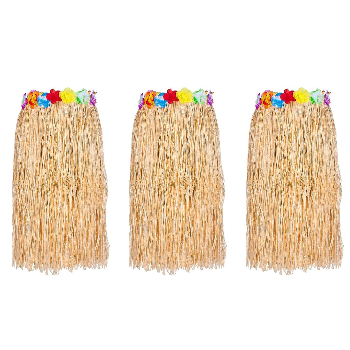 PMU Hawaiian Luau - Deluxe Grass Skirt W/Flower Trim Party Accessory