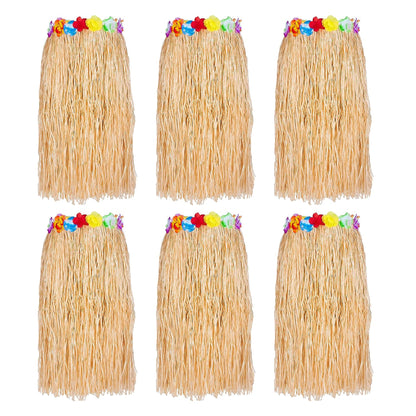 PMU Hawaiian Luau - Deluxe Grass Skirt W/Flower Trim Party Accessory