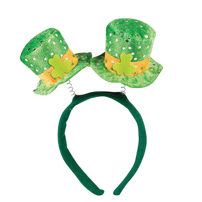 PMU St. Patricks Day - Mardi Gras Saint Patrick's Day Headband Shamrocks