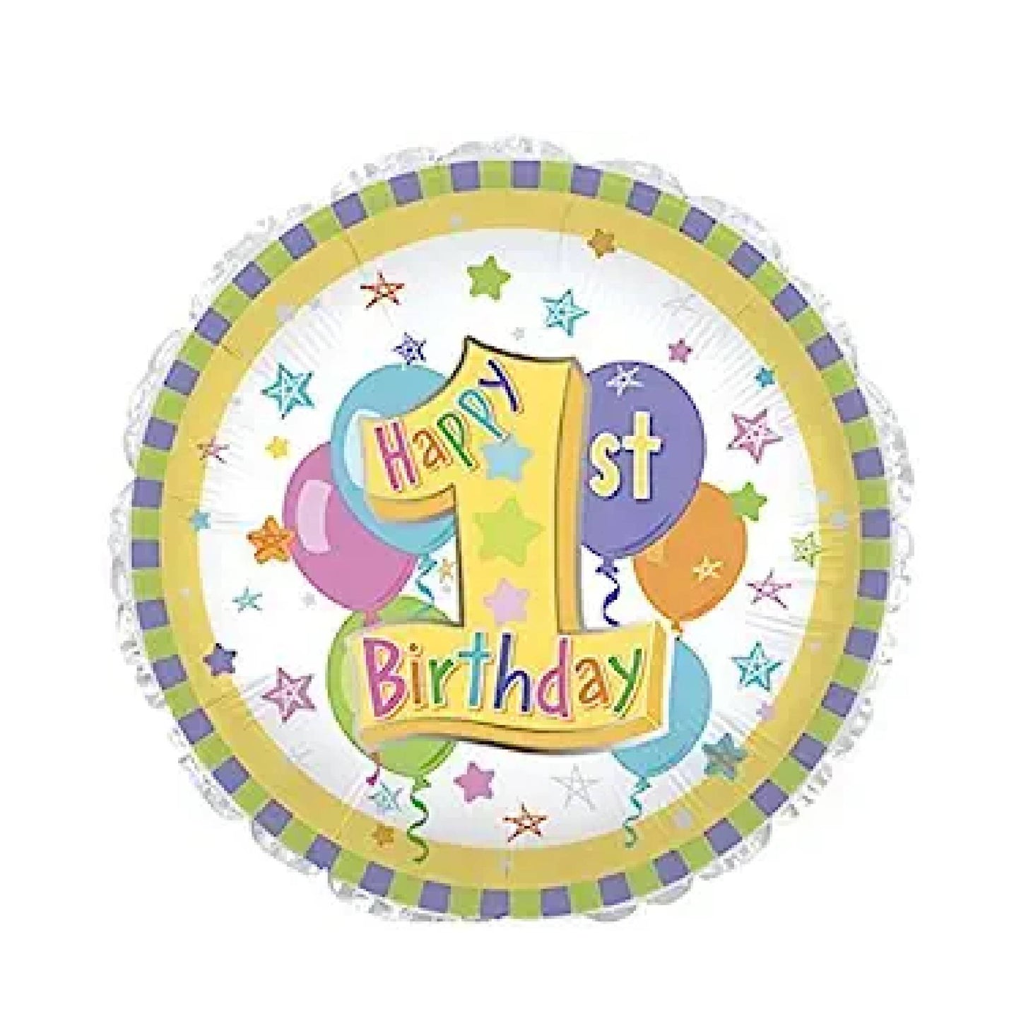 PMU Happy Birthday 18 Inch Mylar-Foil Balloon