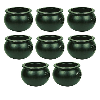PMU Halloween Cauldron - Cauldron Plastic Pot & Bucket - Halloween Party Favors & Supplies - Perfect Kitchen & Home Décor - Candy Holder for Kids, 16 inch Witches Green