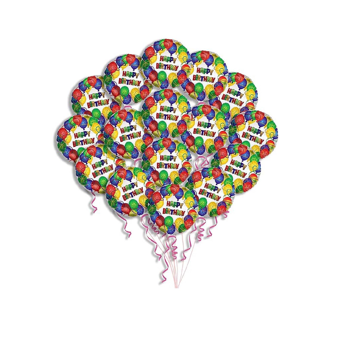 PMU Happy Birthday 18 Inch Mylar-Foil Balloon