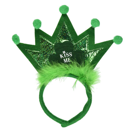 PMU St. Patricks Day - Mardi Gras Saint Patrick's Day Headband Shamrocks