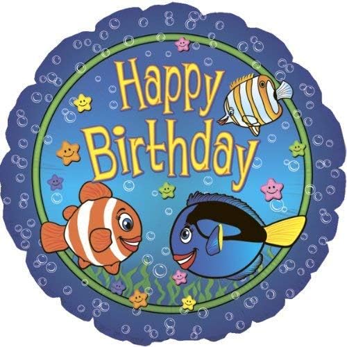 PMU Happy Birthday 18 Inch Mylar-Foil Balloon