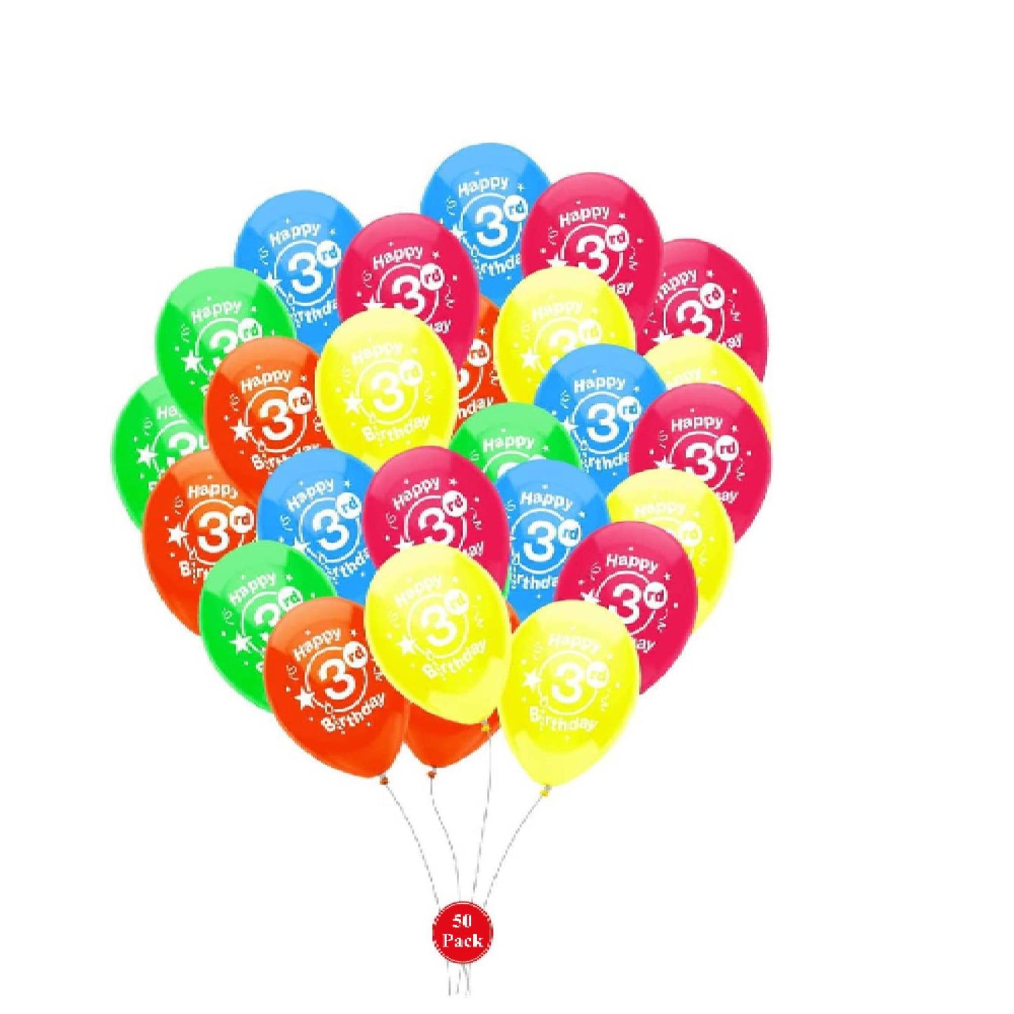 PMU Happy Birthday Balloons 12 Inch Latex (Assorted, Color)