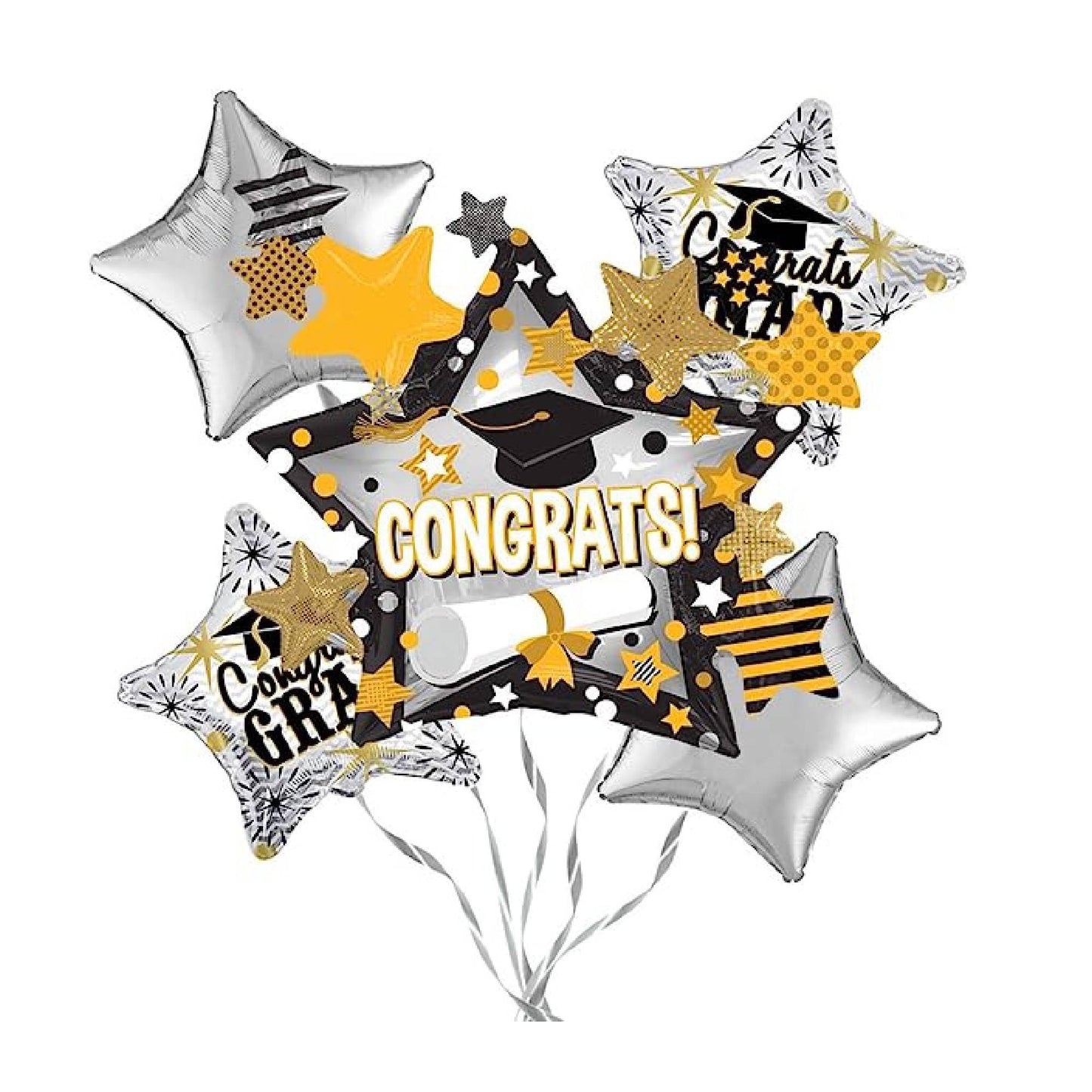 PMU Graduation Congrats Grad Star Balloon Bouquet