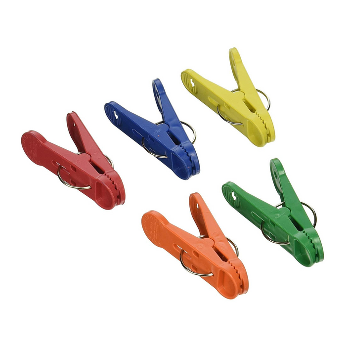 PMU Clip-n-Weight Primary Colors 8-Gram Plastic Balloon Weights
