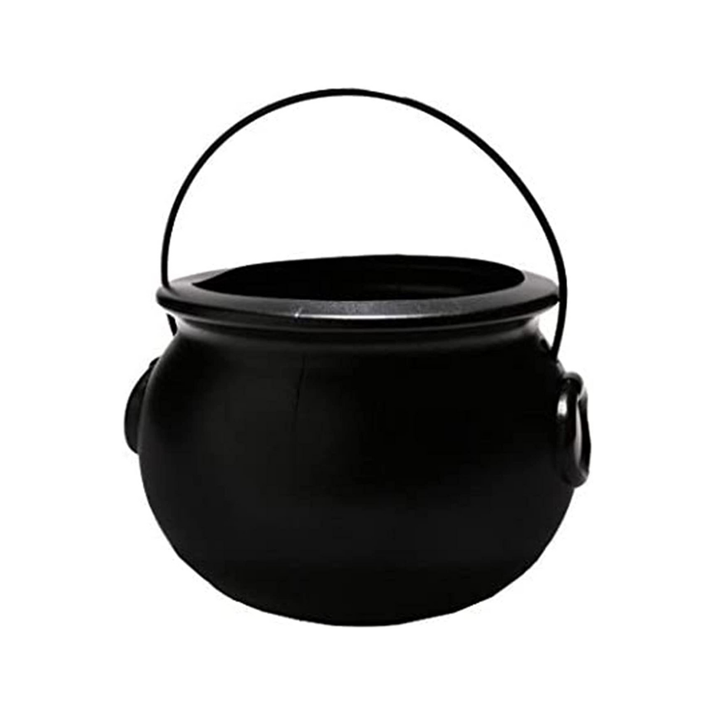 PMU Halloween Cauldron - Multi-Pack Assortment Plastic Candy Holder for Kids - Halloween Party Favors & Supplies - Black Set