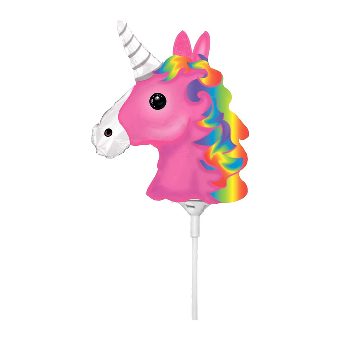 PMU Unicorn Balloons 10 Inch With Cup and Stick