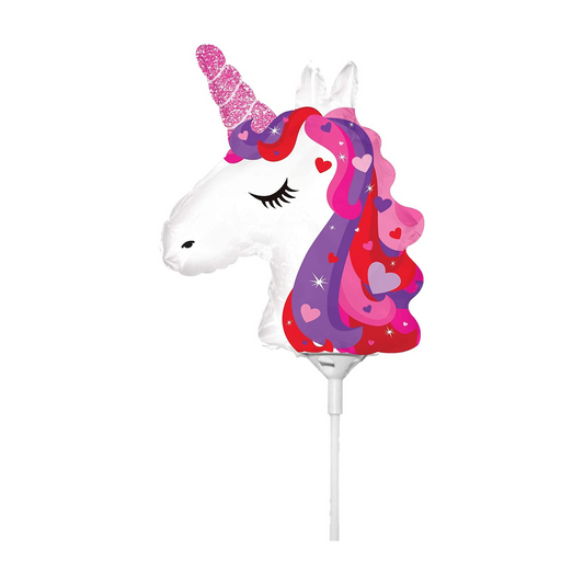 PMU Unicorn Balloons 10 Inch With Cup and Stick