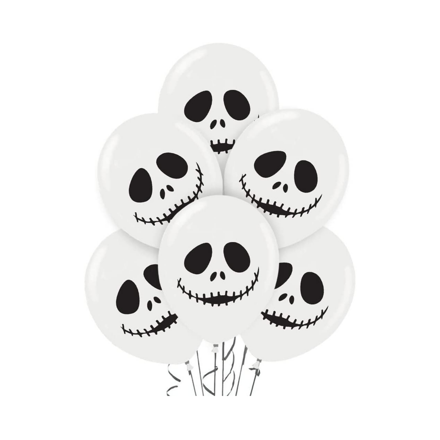 PMU Halloween Fun Faces Trio Balloons - Small Latex Balloons for Halloween Theme Parties, Trick-or-Treat & Party Favors Supplies - 12 Inch