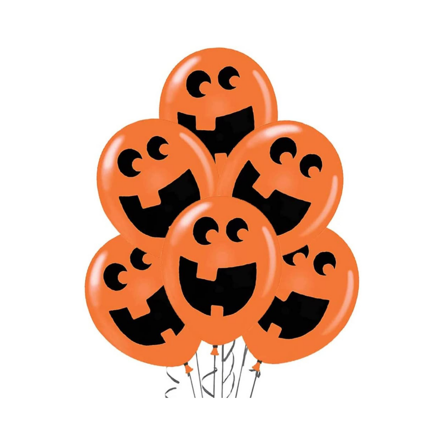 PMU Halloween Fun Faces Trio Balloons - Small Latex Balloons for Halloween Theme Parties, Trick-or-Treat & Party Favors Supplies - 12 Inch