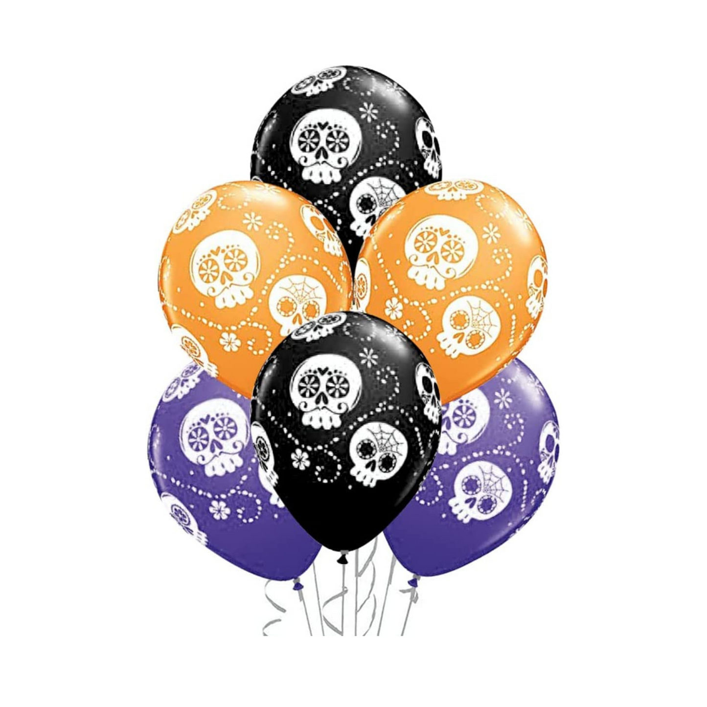 PMU Halloween Balloons - Small Latex Balloons for Halloween Ghost Theme & Birthday Parties, Trick-or-Treat, Party Favors & Decoration Supplies - 11 Inch