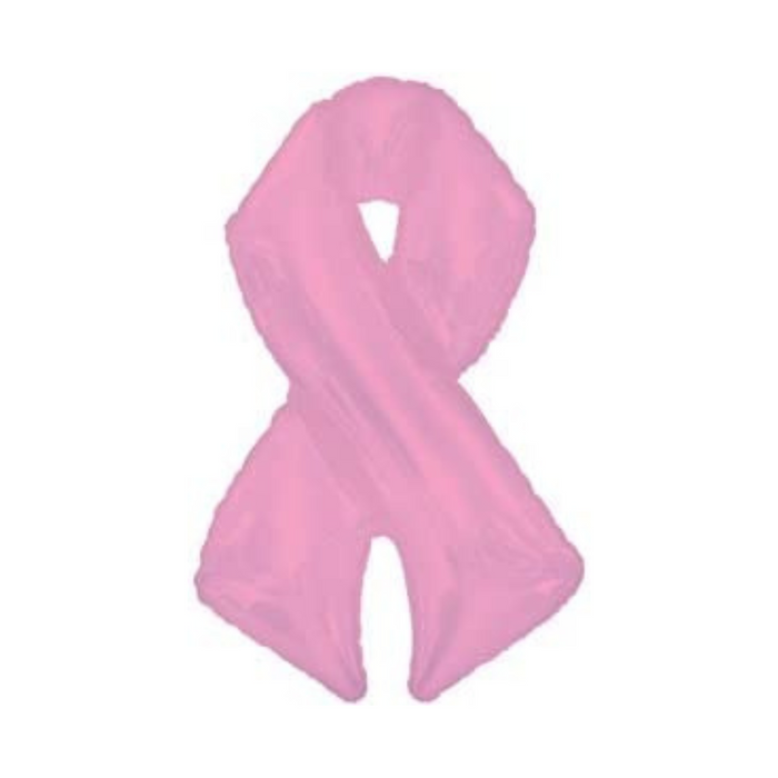 PMU 42 Inches Pink Ribbon Shaped Mylar Balloon