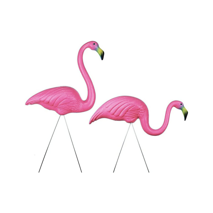 PMU Luau Paradise Lawn Flamingo Decor - Large Flamingo for Lawn & Yard Ornaments - Perfect Outdoor Decor for Luau Tropical Party, Home, Yard, Lawn