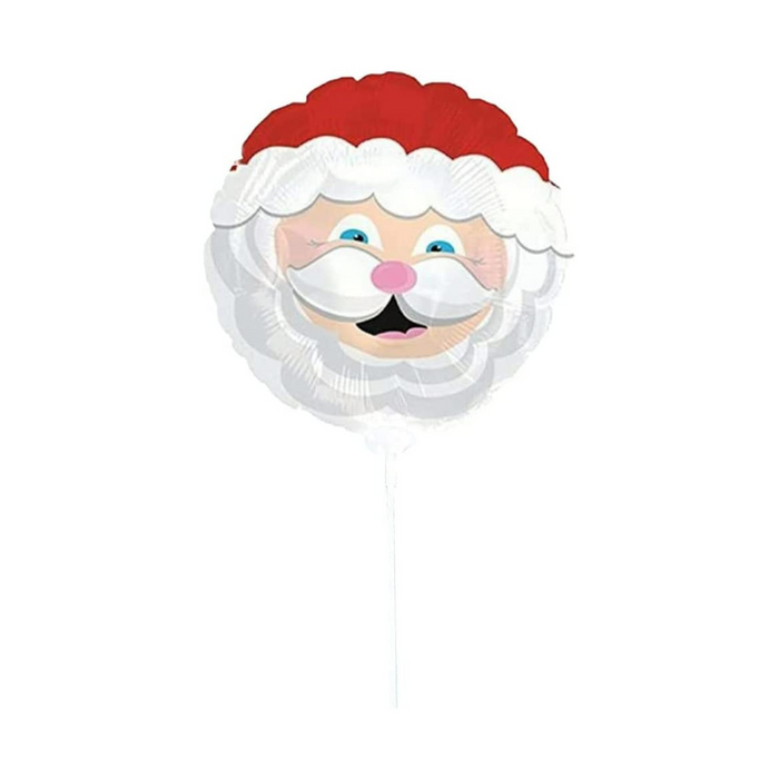 PMU Christmas 9 Inche Mylar Balloon with Pre-inflated Stick