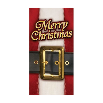 PMU Christmas Light Up Door Cover 30 Inch x 60 Inch and Flashlight Projector for Kids