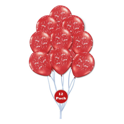 PMU Valentines Day Balloons 11 Inch, Weddings, Birthdays, Anniversaries, Engagements