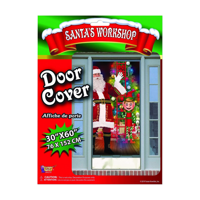 PMU Christmas Santa Door Cover 30in. x 5ft