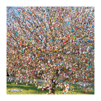 PMU Easter Eggs 3.13 Inch Printed Plastic Decoration (12/Pkg)