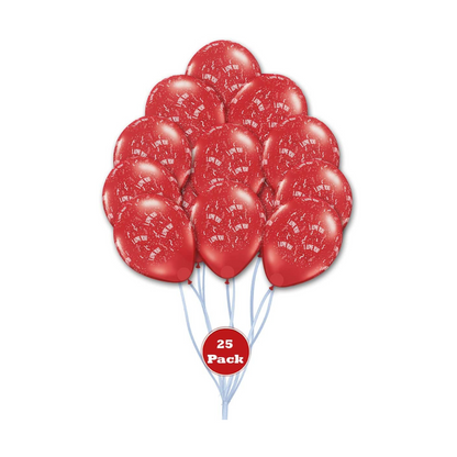 PMU Valentines Day Balloons 11 Inch, Weddings, Birthdays, Anniversaries, Engagements