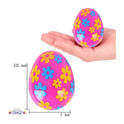 PMU Easter Eggs 3.13 Inch Printed Plastic Decoration (12/Pkg)