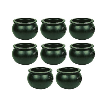 PMU Halloween 12 inch Cauldron Plastic Pot & Bucket - Halloween Party Favors- Candy Holder for Kids, Witches Green