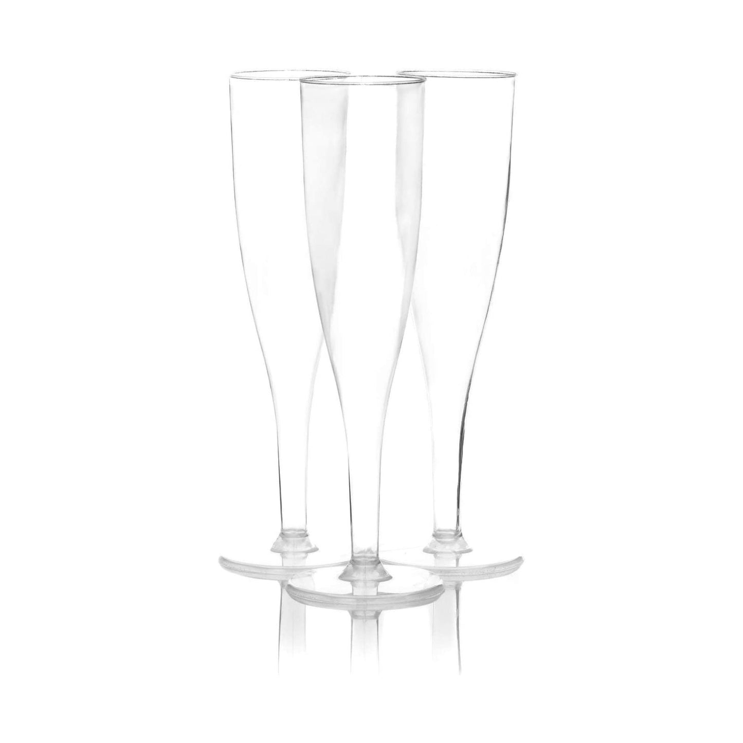 PMU Plastic Champagne Flutes 5 oz