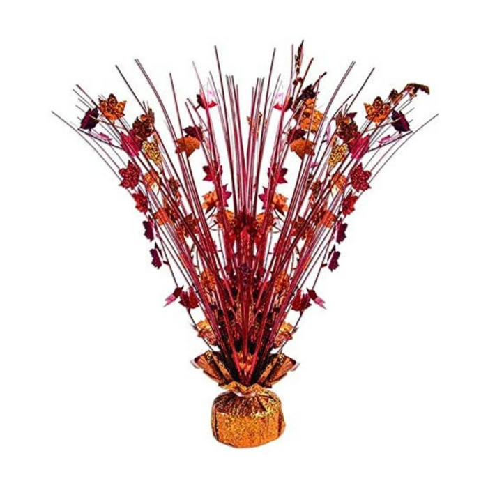 PMU Thanksgiving Glitter Burst Centerpiece - Beautiful Table Centerpieces for Home & School Fall Theme Parties, Thanksgiving Parties, Rich Party Supplies - Perfect Party Décor - 15 Inch Glitter