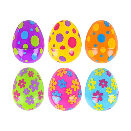 PMU Easter Eggs 3.13 Inch Printed Plastic Decoration (12/Pkg)