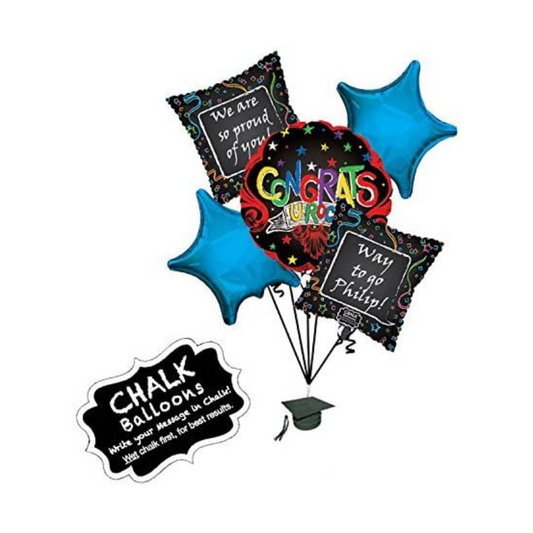 PMU Grad U Roc! Balloon Bouquet (5/pkg) Pkg/1