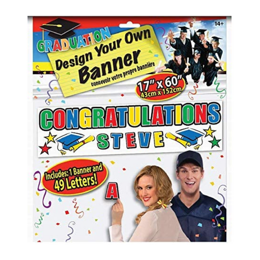 PMU Graduation Banner Design Your Own 17 Inch x 60 Inch