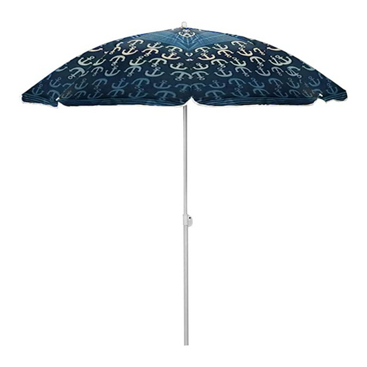 PMU Beach Umbrella - UV Protection Sunshade Umbrella for Beach, Patio, Yard & Garden - 8 feet