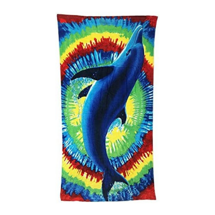 PMU Beach & Bath Towel - Soft & Quick Dry Printed Cotton Towels for Adults & Kids - Best for Camping, Travelling, Swimming & Sports