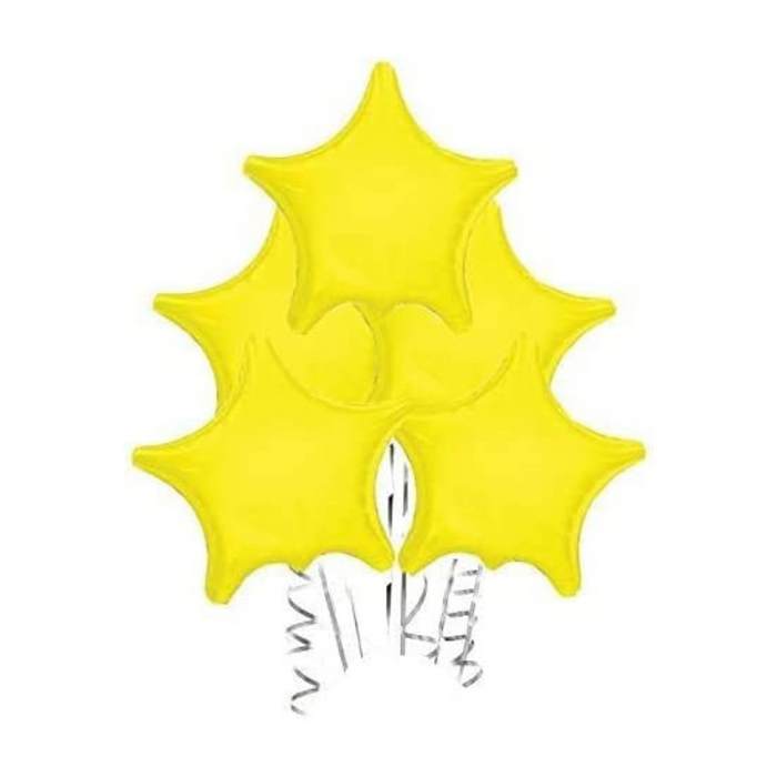 PMU Opaque Yellow Star Balloon (22 Inch Mylar)