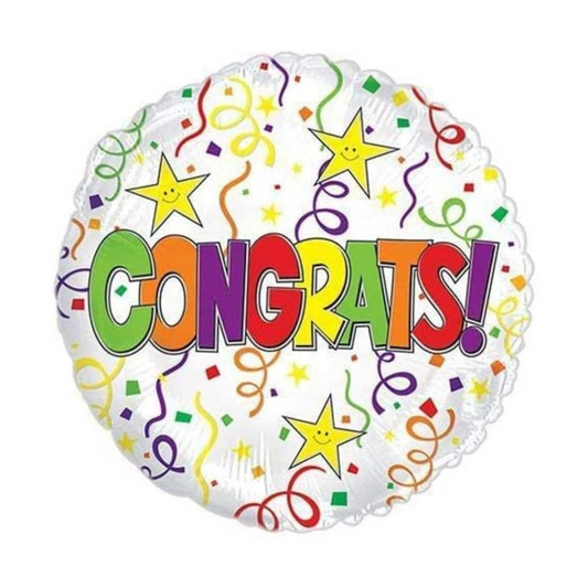 PMU Congrats 18 Inch Mylar-Foil Balloon