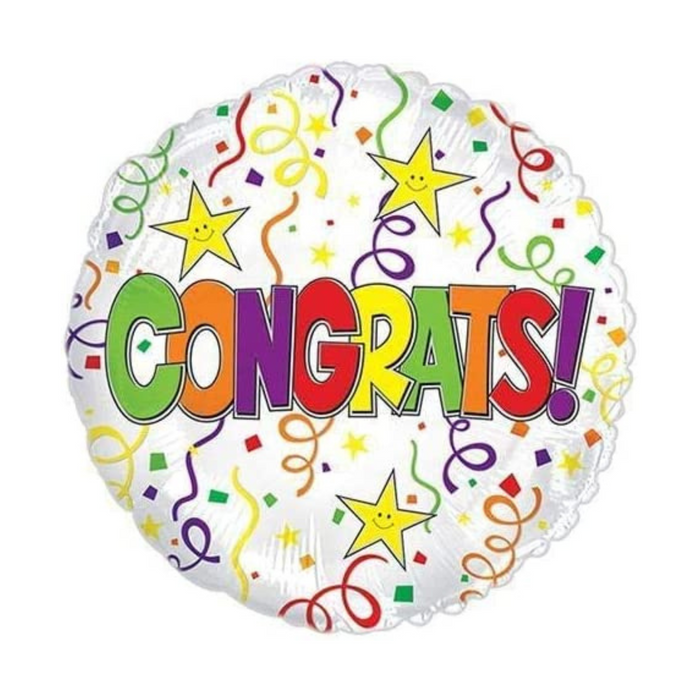 PMU Congrats 18 Inch Mylar-Foil Balloon